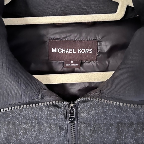 Michael Kors Quilted Down Jacket Charcoal Gray | M - Picture 2 of 9